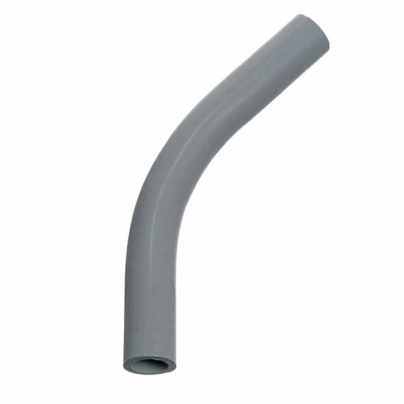 Thomas & Betts Carlon® UA7AK SCH 40 Plain End Standard Radius Conduit Elbow, 2-1/2 in Trade, 45 deg, PVC